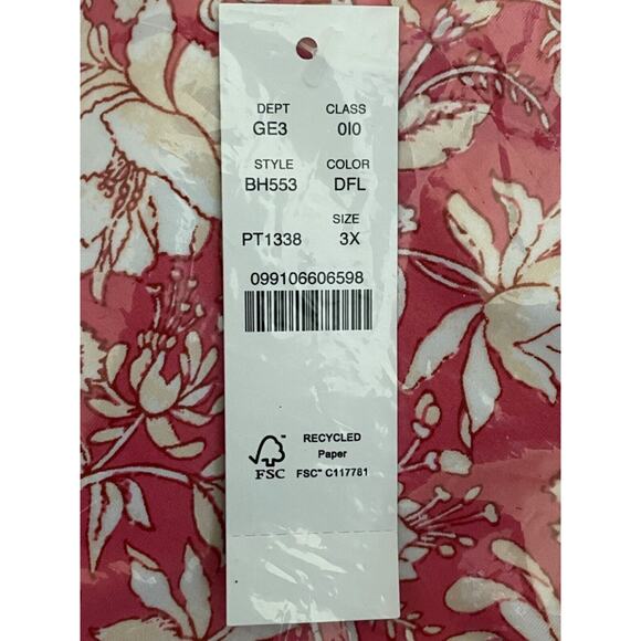 J.Crew NWT Pink Floral Tossed Floral Curved-Waist Cheeky Bikini Bottom Size 3X - Picture 6 of 16